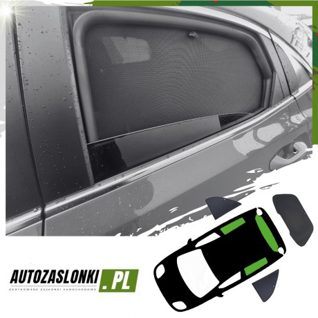 Zasłonki osłony przeciwsłoneczne Fiat 500 (od 2007)