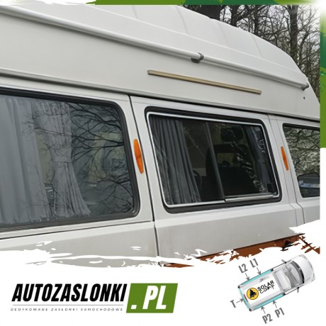 Zasłonki zaciemniające na szynach do VW Volkswagen T3 (1979-2002)