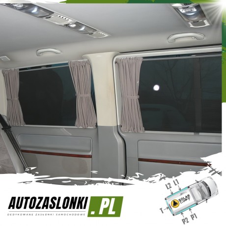 Zasłonki zaciemniające do VW Volkswagen T5 T6 Multivan 
